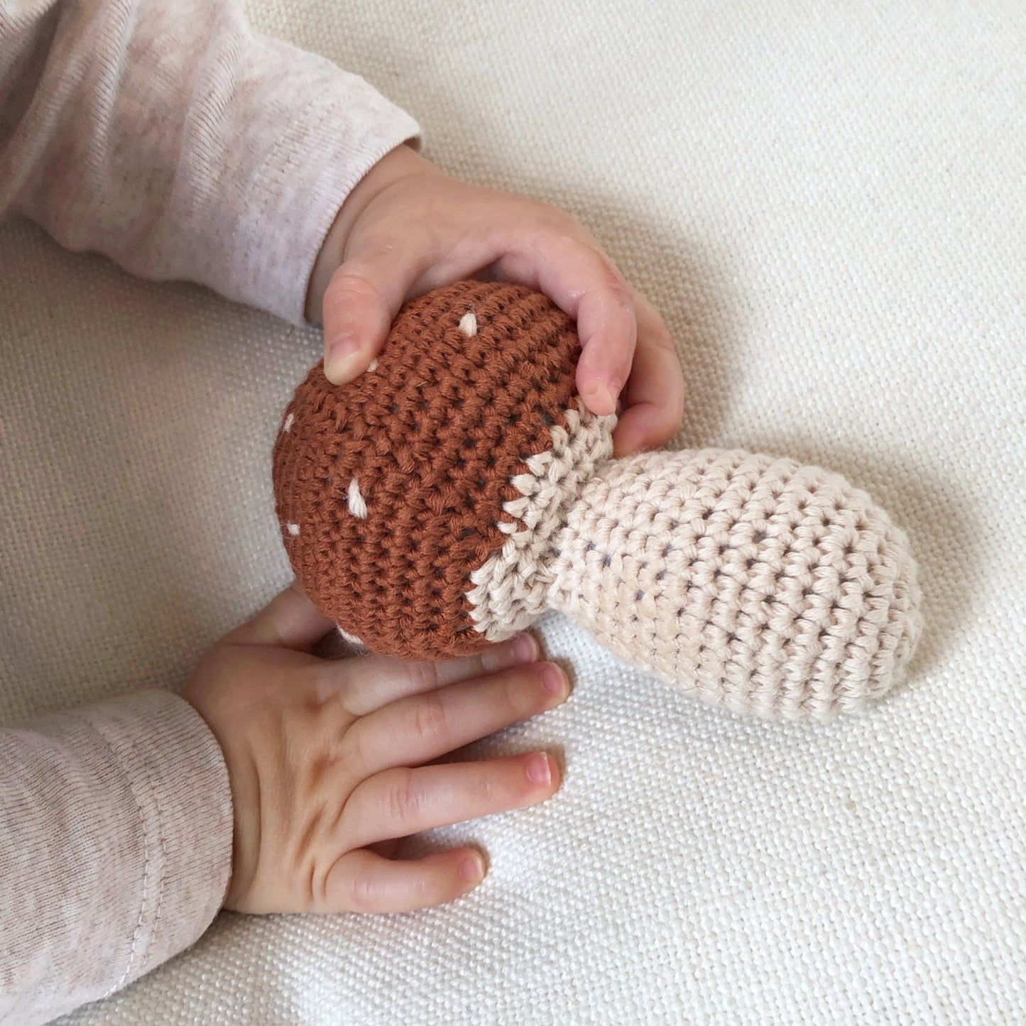 Crochet Mushroom Rattle