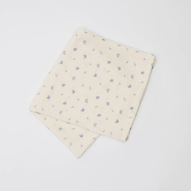 Organic Muslin Swaddle - Enchanted Garden