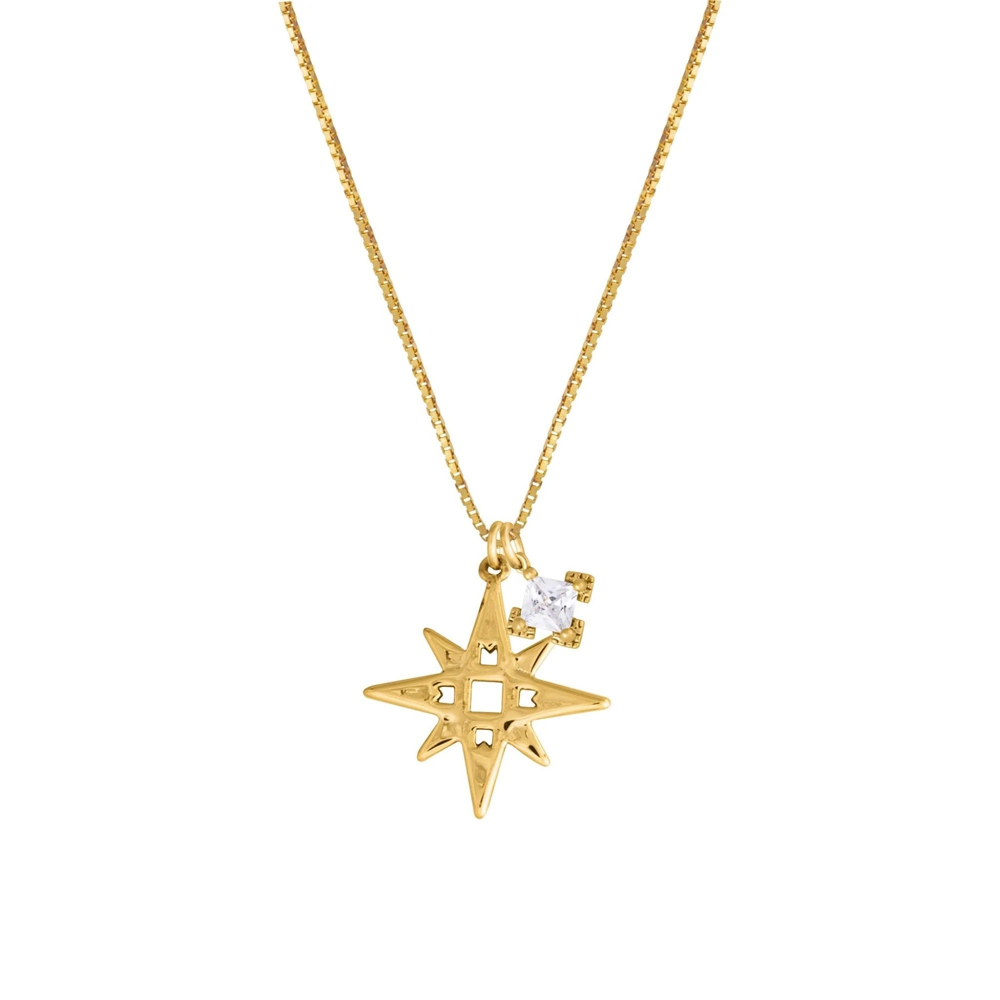 A Dusting of Jewels - Single Star Necklace