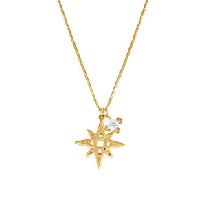 A Dusting of Jewels - Single Star Necklace